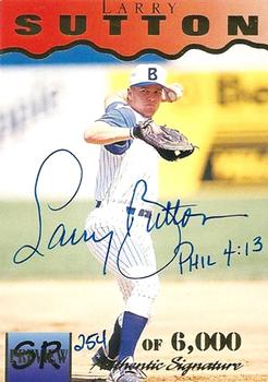 1996 Signature Rookies Preview - Autographs #33 Larry Sutton Front