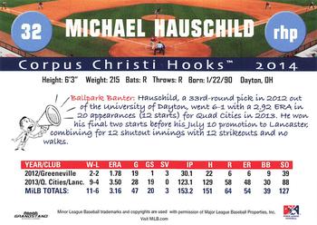 2014 Grandstand Corpus Christi Hooks #NNO Michael Hauschild Back