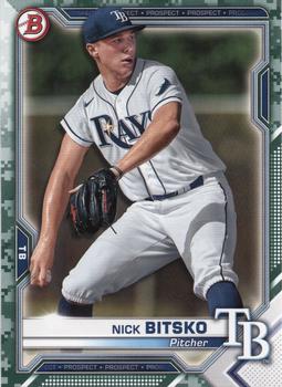 2021 Bowman - Prospects Camo #BP-143 Nick Bitsko Front