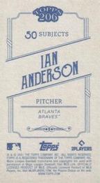 2021 Topps 206 #NNO Ian Anderson Back