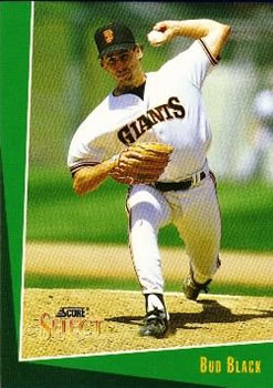 1993 Select #221 Bud Black Front