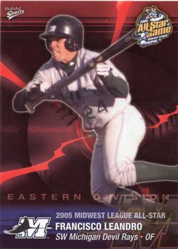 2005 MultiAd Midwest League All-Stars Eastern Division #19 Francisco Leandro Front