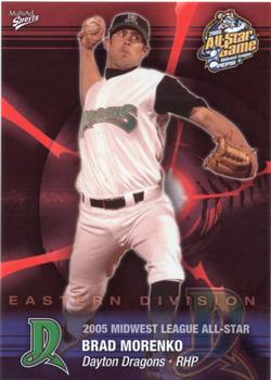 2005 MultiAd Midwest League All-Stars Eastern Division #21 Brad Morenko Front