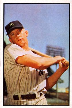 1953 Bowman Color #59 Mickey Mantle Front