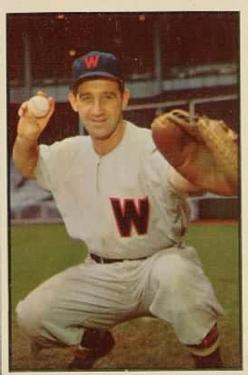 1953 Bowman Color #77 Mickey Grasso Front