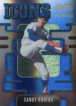 2021 Panini Absolute - Icons Spectrum Blue #I-13 Sandy Koufax Front