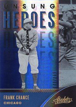 2021 Panini Absolute - Unsung Heroes Spectrum Blue #UH-3 Frank Chance Front