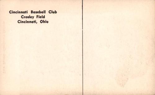 1954-55 Cincinnati Redlegs Postcards #NNO Dr. Wayne Anderson Back