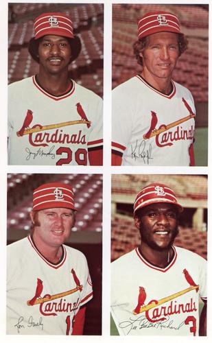 1976 St. Louis Cardinals Picture Pack #NNO Ron Fairly / Bake McBride / Jerry Mumphrey / Lee Richard / Ken Rudolph Back
