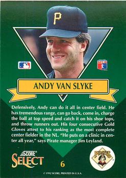 1993 Select - Stars #6 Andy Van Slyke Back