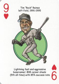 2006 Hero Decks Chicago White Sox South Side Edition Baseball Heroes Playing Cards #9♥ Tim Raines Front