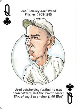 2007 Hero Decks Boston Red Sox Baseball Heroes Playing Cards #Q♣ Joe Wood Front