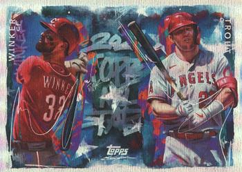 2021-22 Topps Project70 - All-Stars Rainbow Foil #ASG8 Jesse Winker / Mike Trout Front