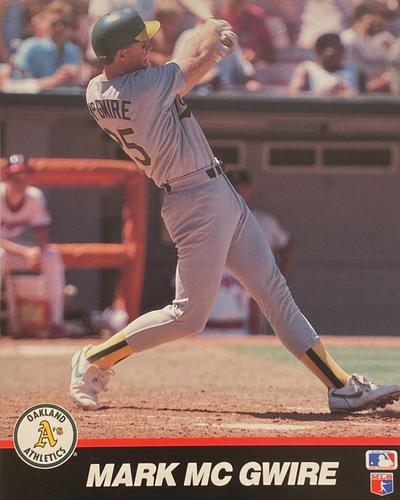 1989 T&M Sports Action Photos #NNO Mark McGwire Front
