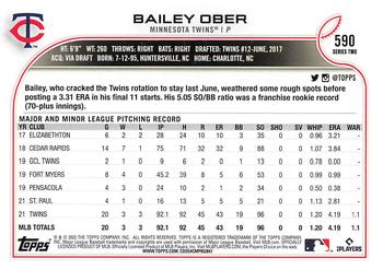 2022 Topps #590 Bailey Ober Back