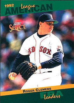 1993 Score - Select Stat Leaders #79 Roger Clemens Front