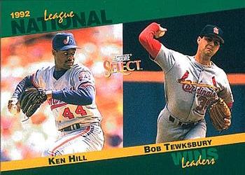 1993 Score - Select Stat Leaders #89 Ken Hill / Bob Tewksbury Front