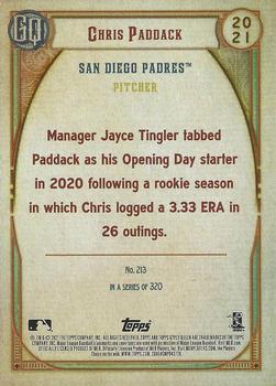 2021 Topps Gypsy Queen - Green #213 Chris Paddack Back