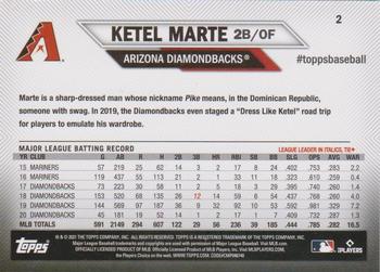 2021 Topps National Baseball Card Day #2 Ketel Marte Back