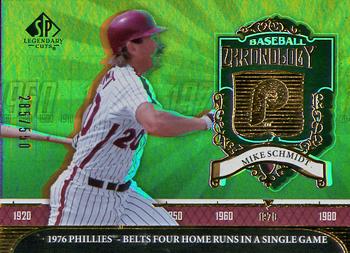 2006 SP Legendary Cuts - Baseball Chronology #BC-MS Mike Schmidt Front