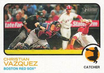 2022 Topps Heritage #213 Christian Vazquez Front