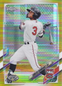 2021 Topps Pro Debut - Chrome Gold Refractor #PDC-8 Carlos Rodriguez Front