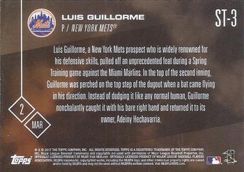 2017 Topps Now - Spring Training #ST-3 Luis Guillorme Back
