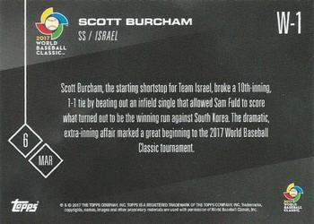 2017 Topps Now - World Baseball Classic #W-1 Scott Burcham Back