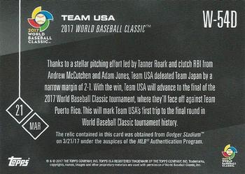 2017 Topps Now - World Baseball Classic Autographs / Memorabilia #W-54D Team USA Back