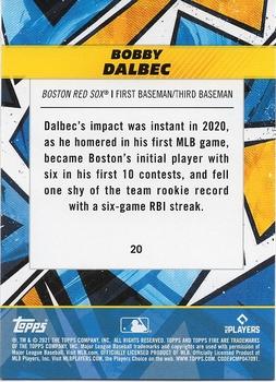 2021 Topps Fire #20 Bobby Dalbec Back