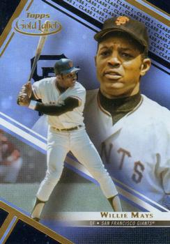 2021 Topps Gold Label - Class 1 Black #10 Willie Mays Front