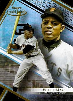 2021 Topps Gold Label - Class 2 Black #10 Willie Mays Front