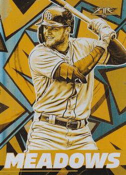 2021 Topps Fire - Gold Minted #129 Austin Meadows Front