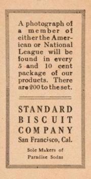 1917 Standard Biscuit #76 Hugh High Back