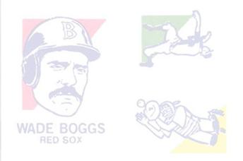 1986 O-Pee-Chee Tattoos - Standard-Sized Panels #NNO Wade Boggs Back