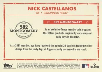 2020-21 Topps 582 Montgomery Club Set 4 #NNO Nick Castellanos Back