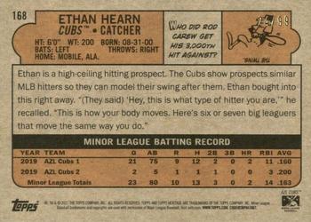 2021 Topps Heritage Minor League - Blue #168 Ethan Hearn Back