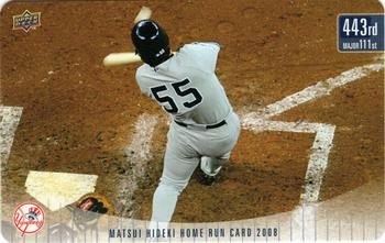 2008 Upper Deck NTV Hideki Matsui Homerun Cards #443 Hideki Matsui Front