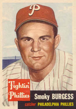 1953 Topps #10 Smoky Burgess Front
