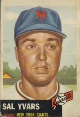 1953 Topps #11 Sal Yvars Front