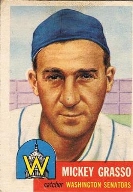 1953 Topps #148 Mickey Grasso Front