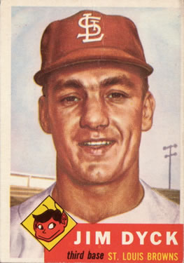 1953 Topps #177 Jim Dyck Front