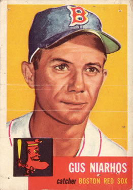 1953 Topps #63 Gus Niarhos Front