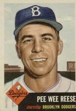 1953 Topps #76 Pee Wee Reese Front