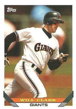1993 Topps #10 Will Clark Front