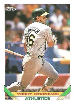 1993 Topps #18 Terry Steinbach Front