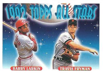 1993 Topps #404 Barry Larkin / Travis Fryman Front
