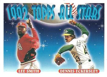 1993 Topps #411 Lee Smith / Dennis Eckersley Front