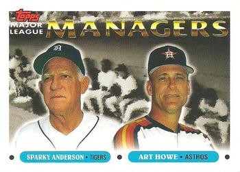 1993 Topps #506 Sparky Anderson / Art Howe Front