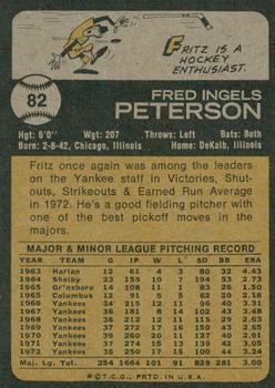 2022 Topps Heritage - 50th Anniversary Buybacks #82 Fritz Peterson Back